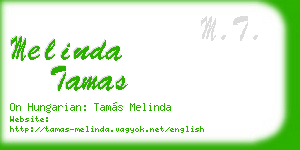 melinda tamas business card